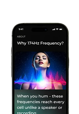 Hum app screen showing user control