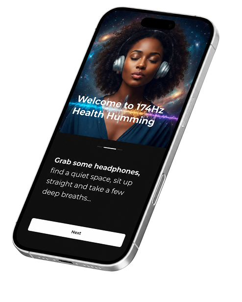 Hum app interface shown on a phone